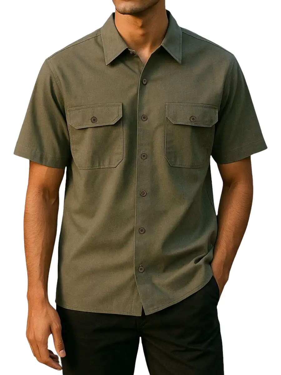 Twill Utility Work Shirt