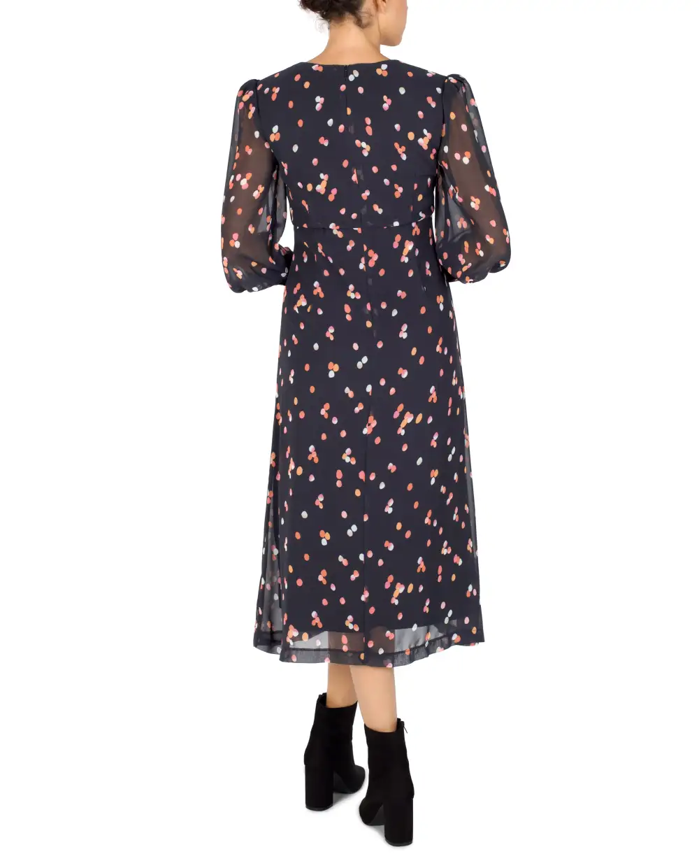 Long Sleeve Chiffon Shirt Dress