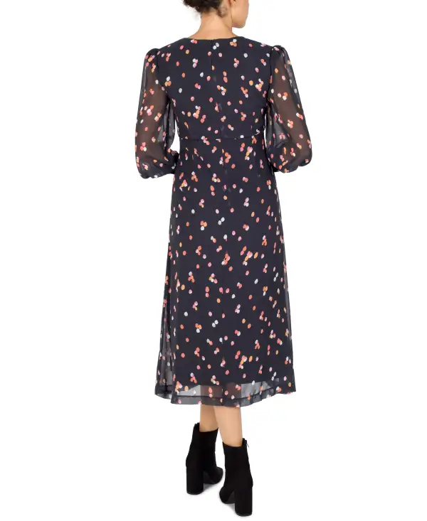 Long Sleeve Chiffon Shirt Dress