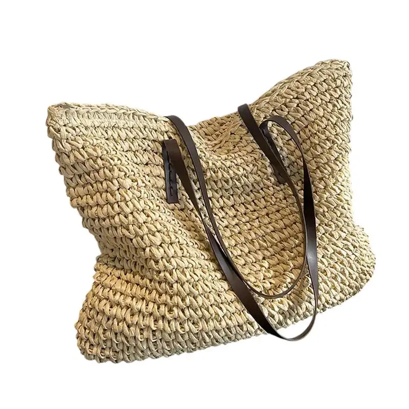Woven Snap Front Tote Bag