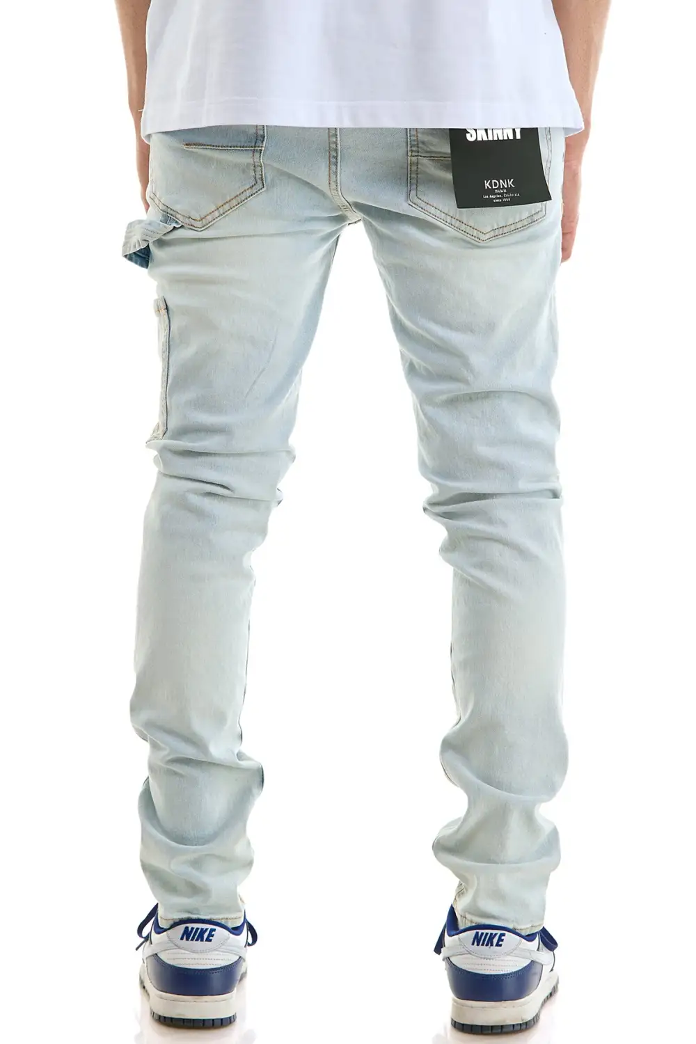 Men's Relaxed Skinny Stacked Distressed Jeans
