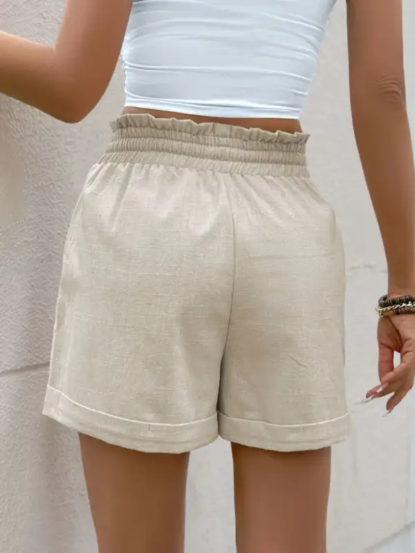 Frill Drawstring Shorts