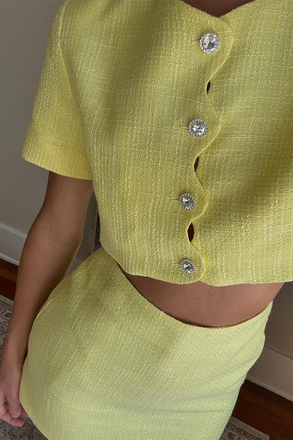Bright Yellow Mini Skirt