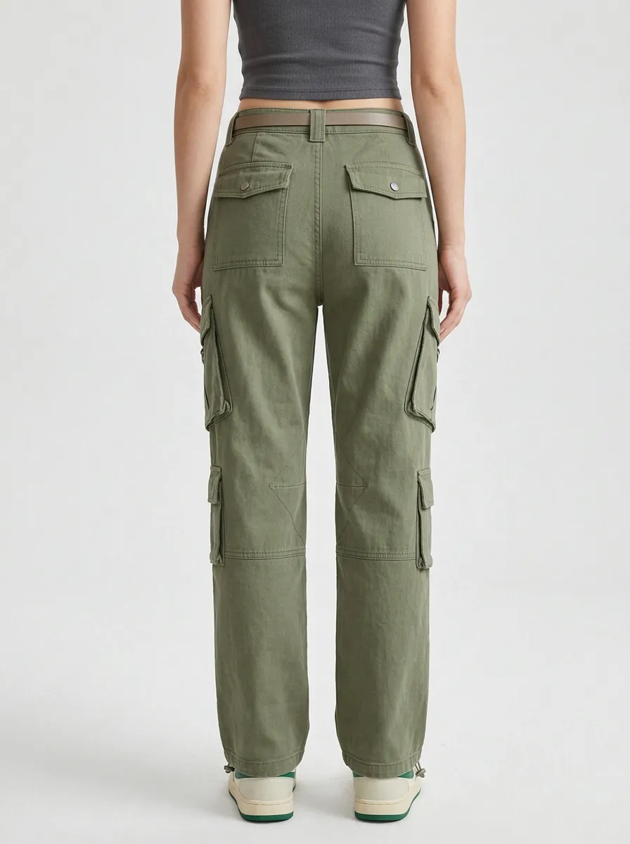 Lifestyle Utility Style Multi Pocket Training Look Women's Multi Pocket Cargo Pants
