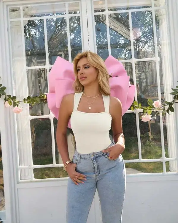 Bodysuits Stretchy Underwear Sexy Ribbed Square Neck Sleeveless Stretchy Tank Tops Bodysuits Soft Lady