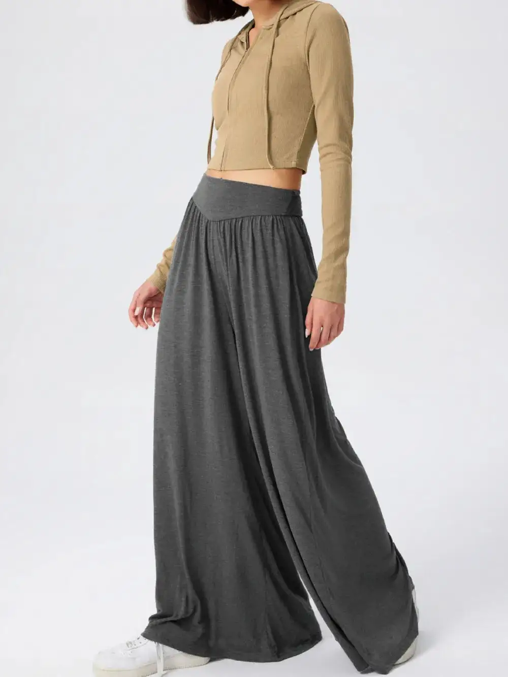 Flowy High Waist Wide Leg Pants