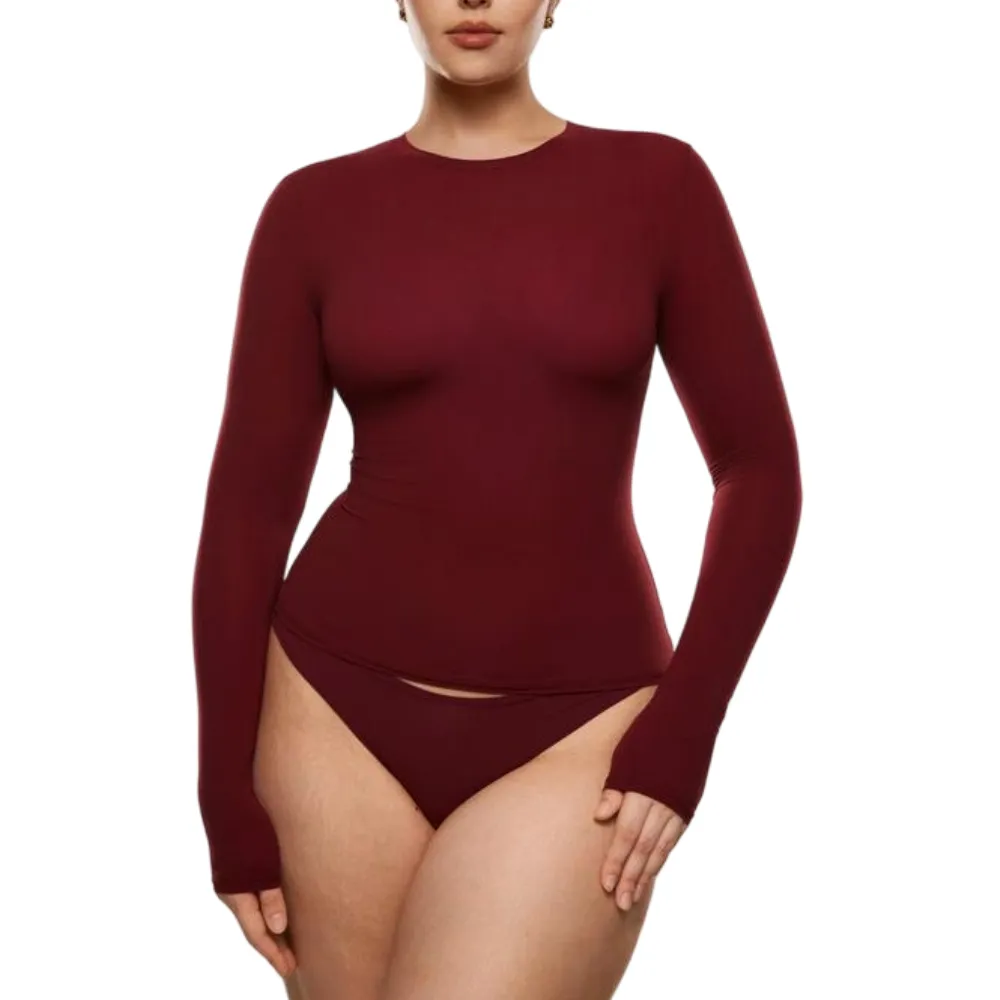 Soft Single-Layer Basic Long Sleeve Shirts