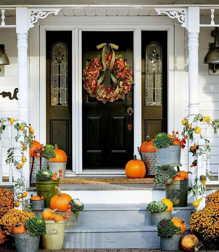 Fall hydrangea wreath - Rustic home decor