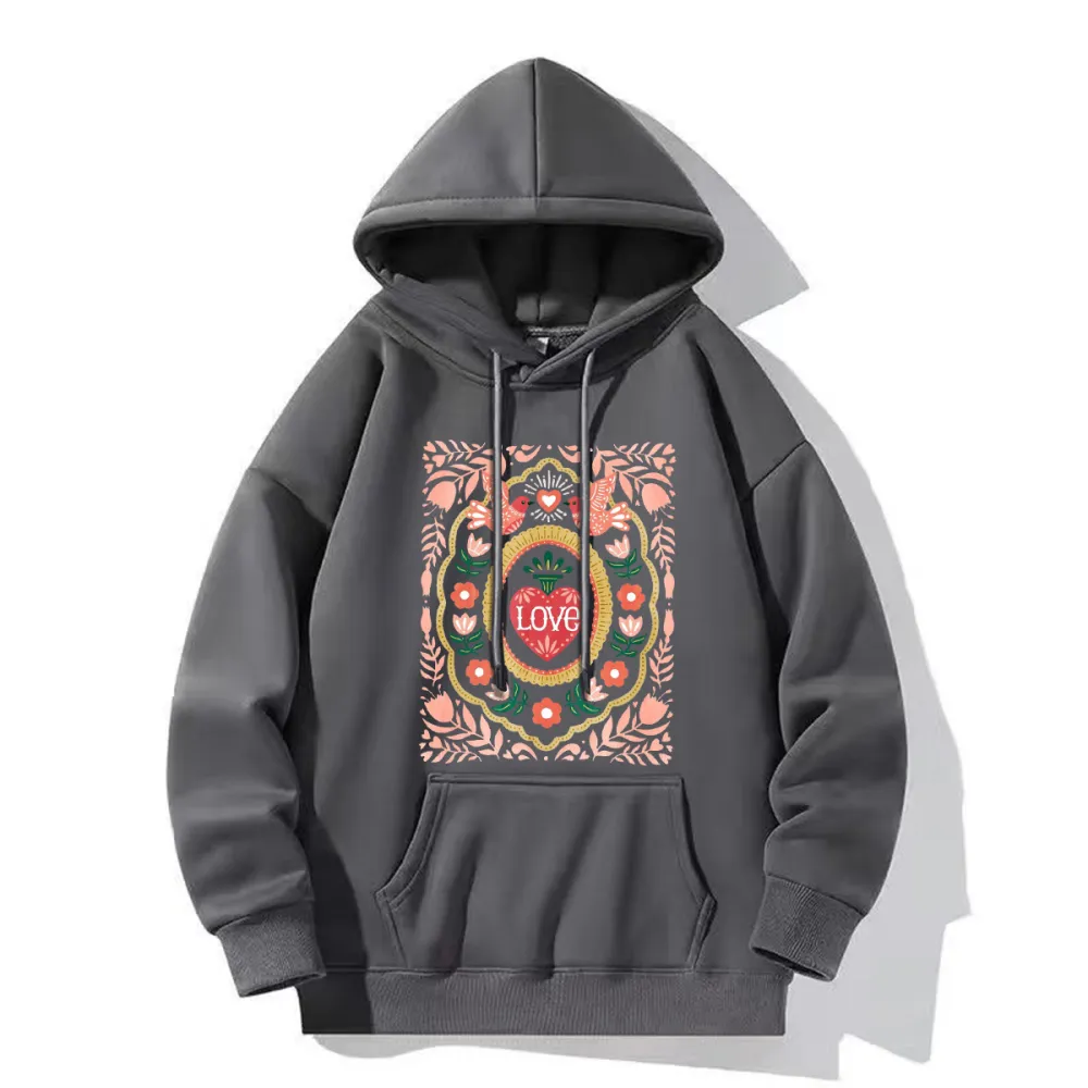 Love bird romantic totem hoodie