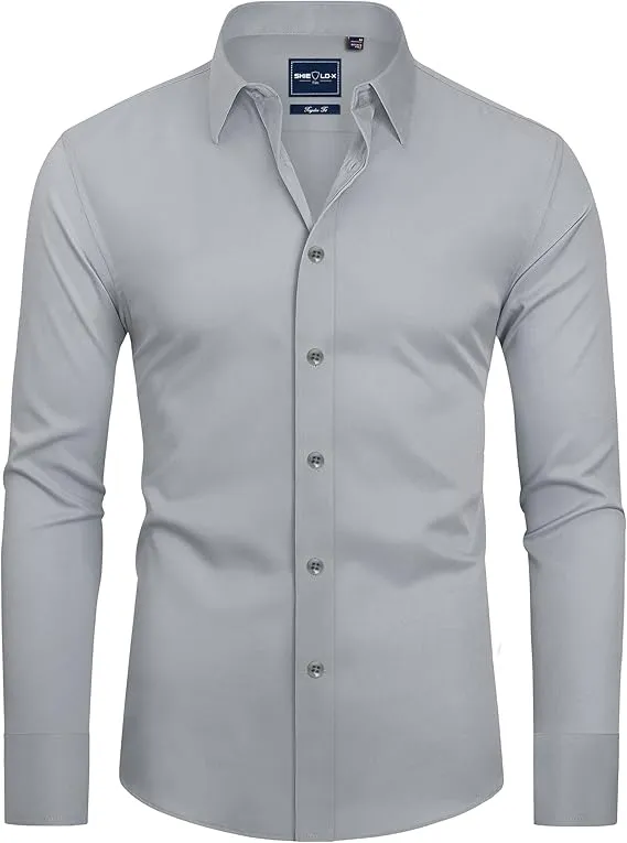Men's Formal Long-sleeved Button-down Shirt
