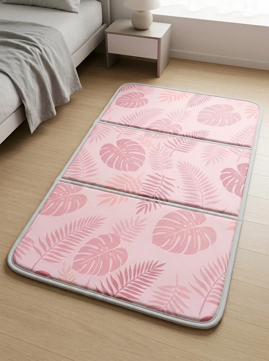 Tropical Plant Lover Monstera Leaf Pattern Cooling Mat
