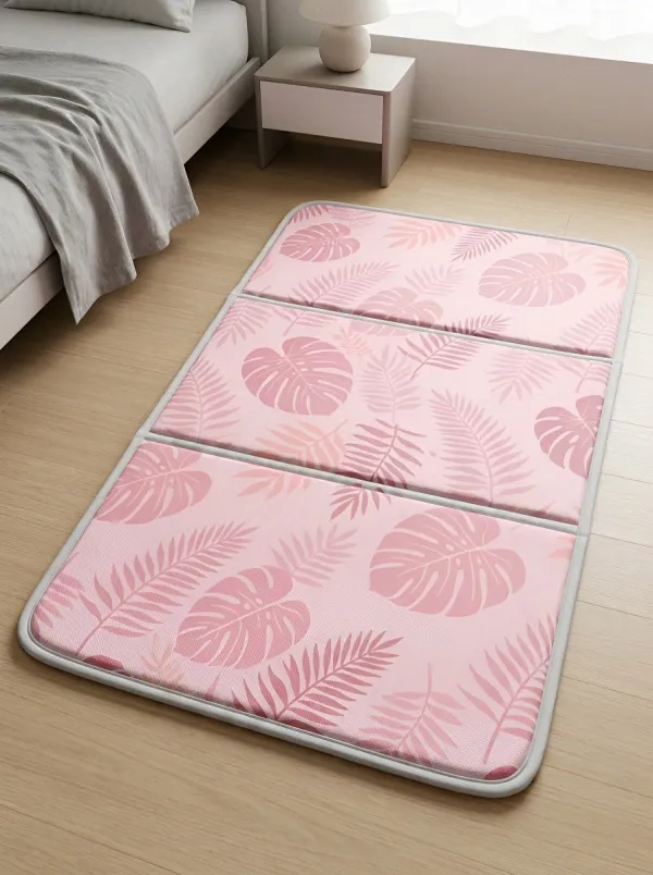Tropical Plant Lover Monstera Leaf Pattern Cooling Mat