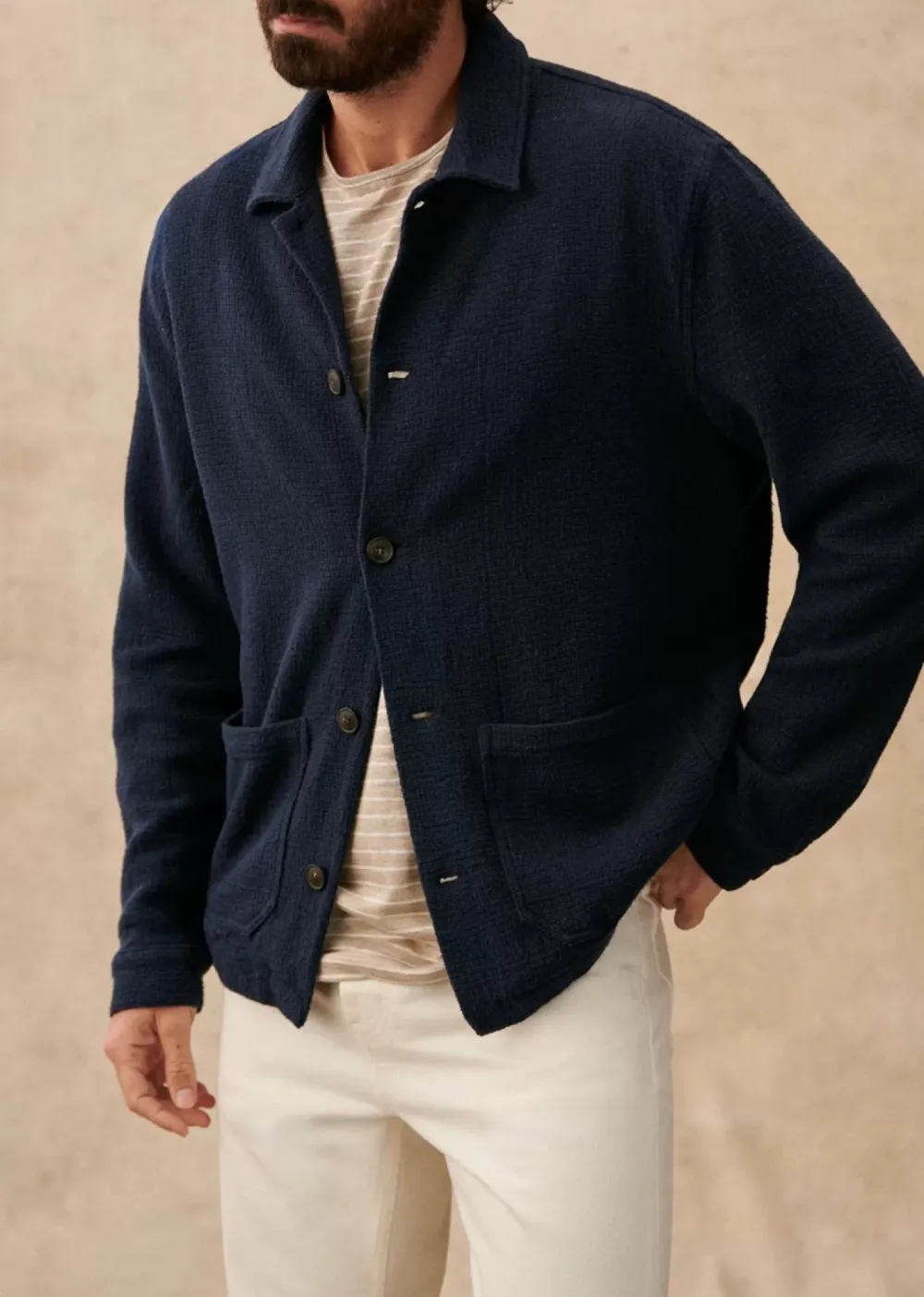 Lapel Slight Stretch Jacket