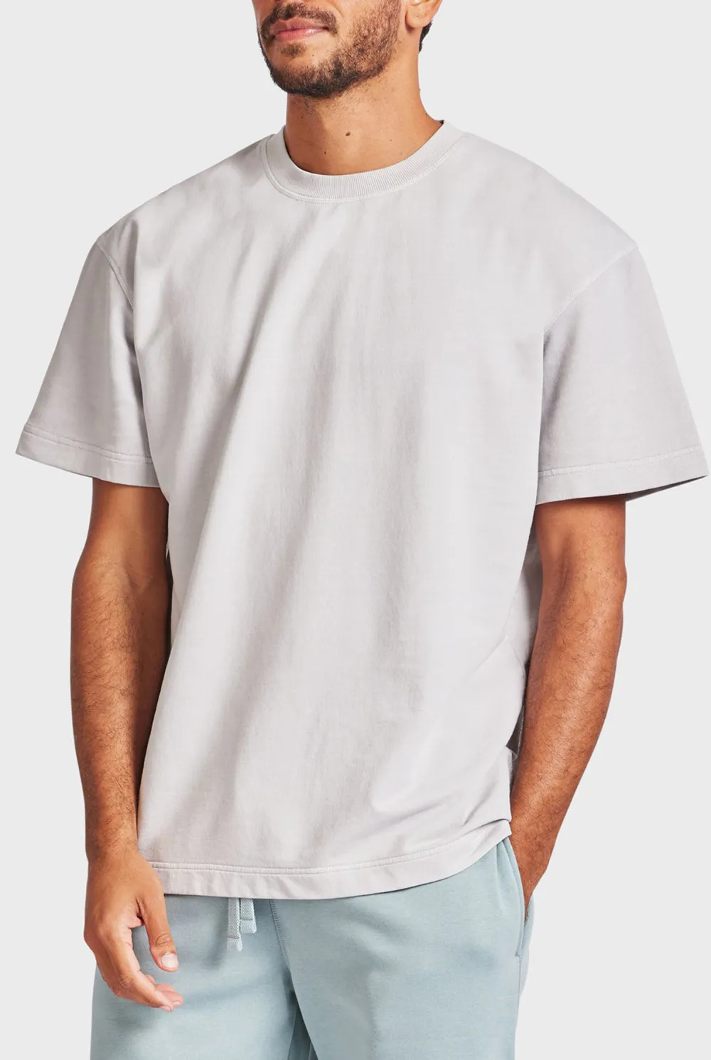 Seasponge Colored Short Sleeve Crew Neck Tee