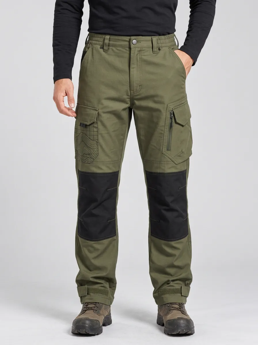Unisex Trail Utility Topographic Map Tactical Work Pants