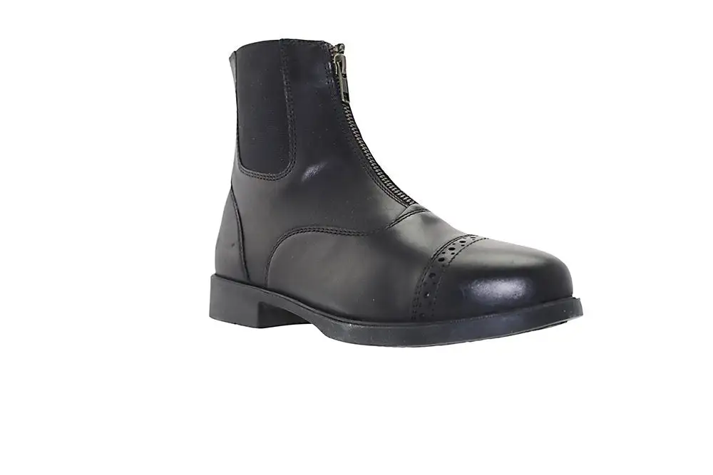 Zip Leather Paddock Boots