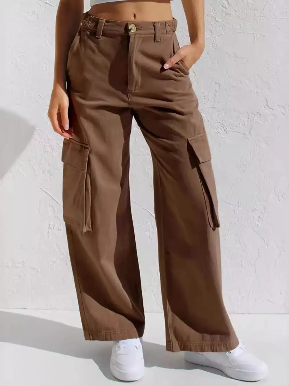 Polished High Waist Wide Leg Denim Jeans