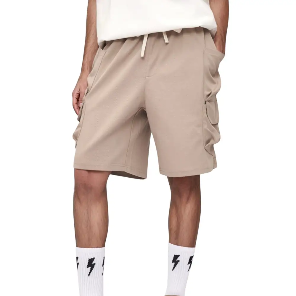 Drawstring Side-Pocket Men's Athletic Shorts