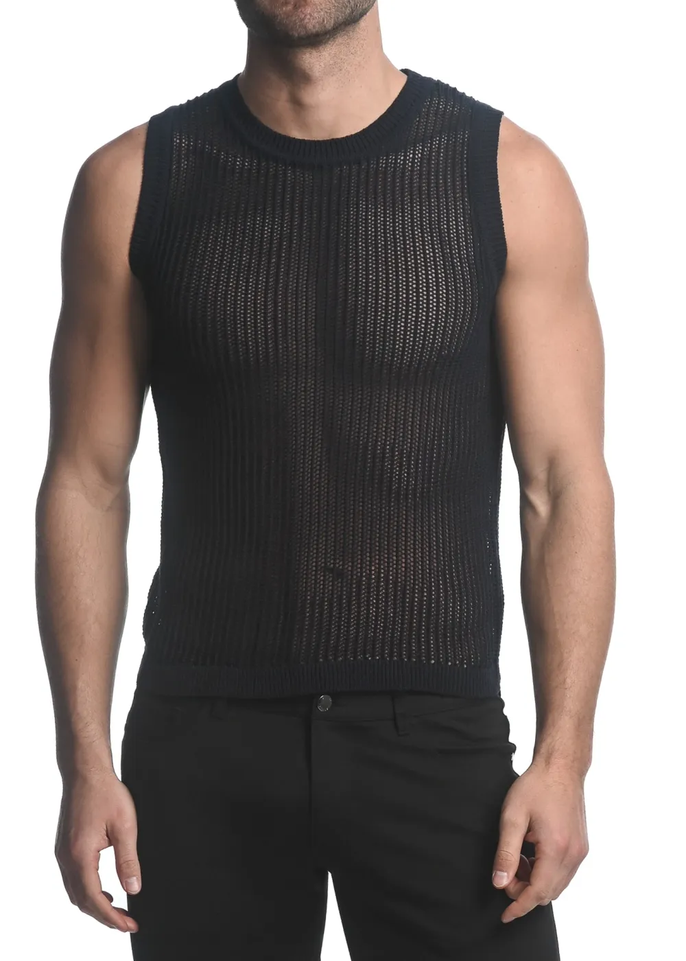 Clean Open Knit Vest