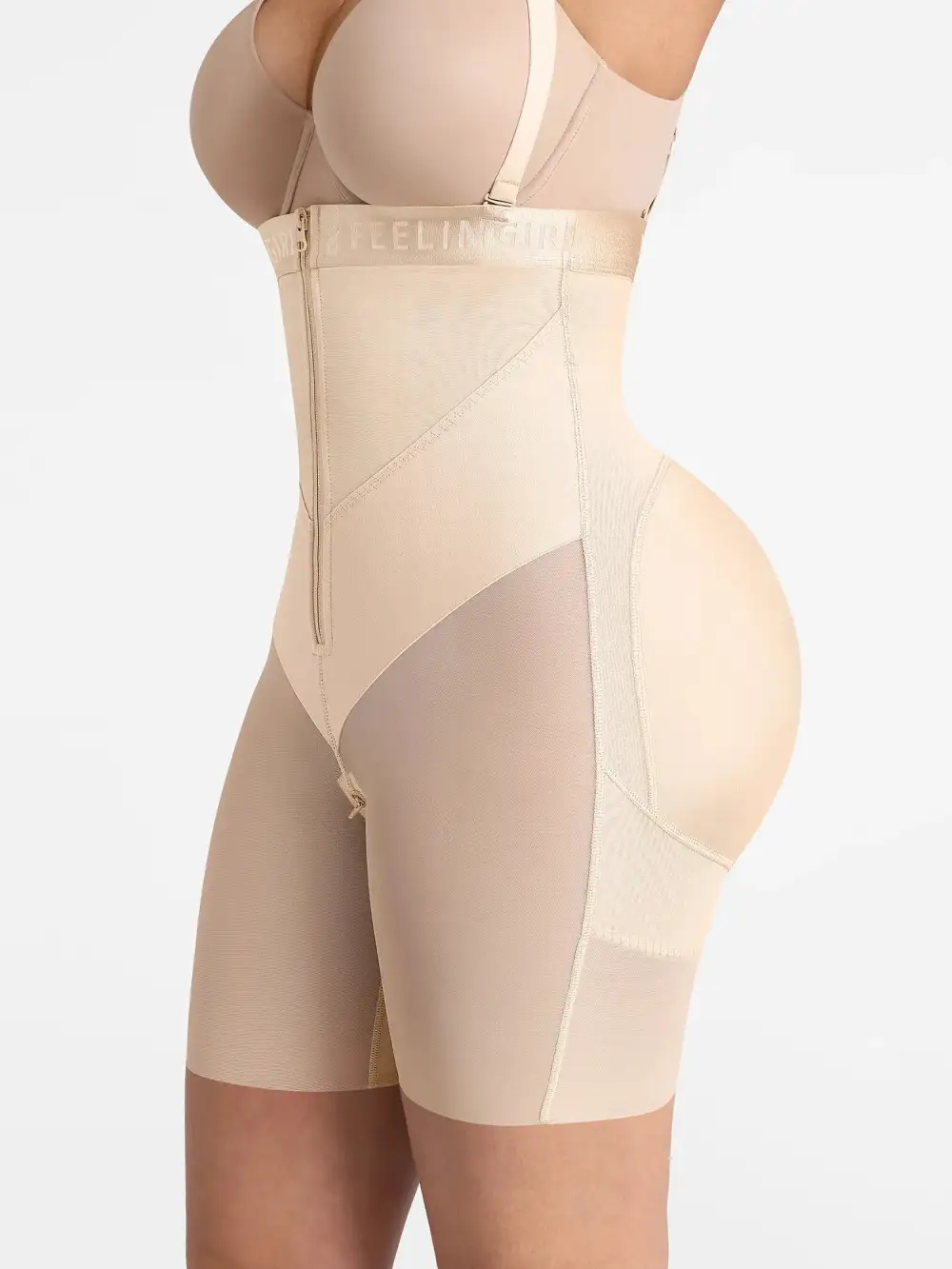 High Waist V Neck Shaping Shorts