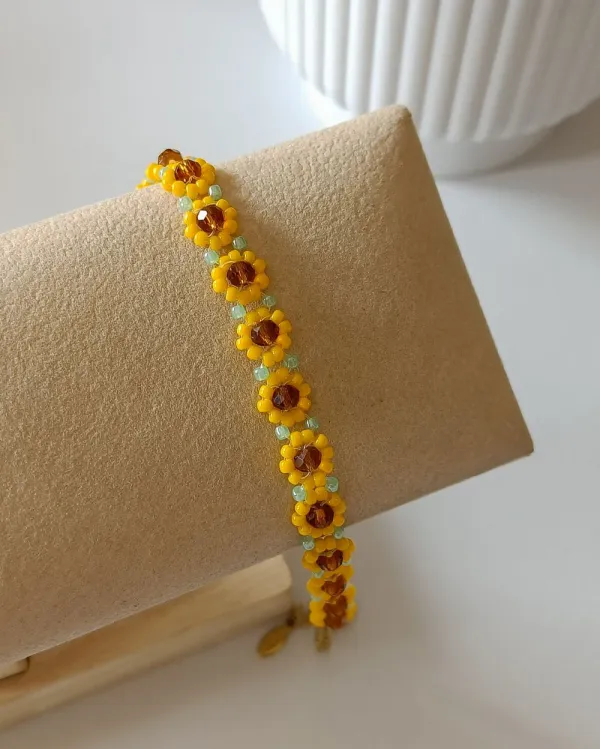 Sunflower Everyday Charm Bracelet