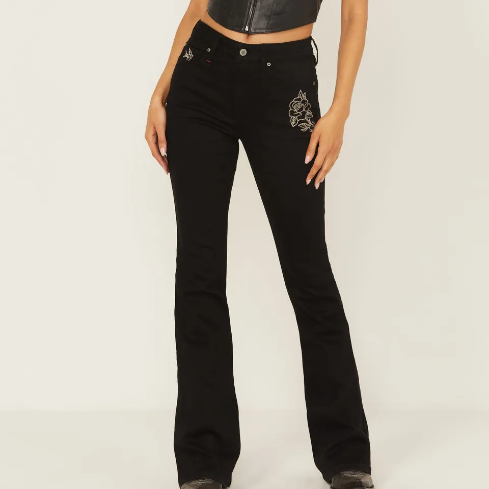 High Rise Bootcut Flare Stretch Denim Jeans
