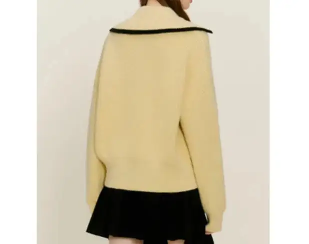 Minimalist Double-Zip Knit Cardigan