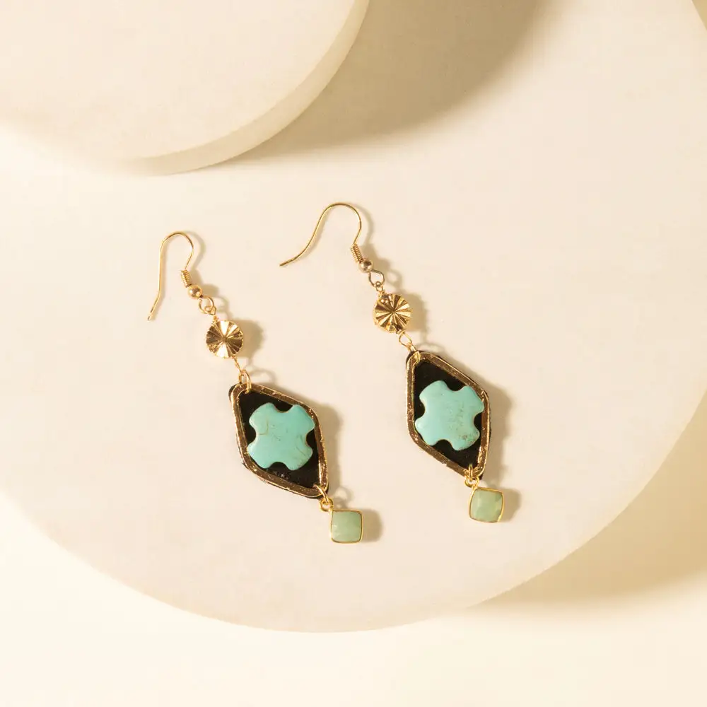Distinctive Elegant Artful Stone Accent Earrings