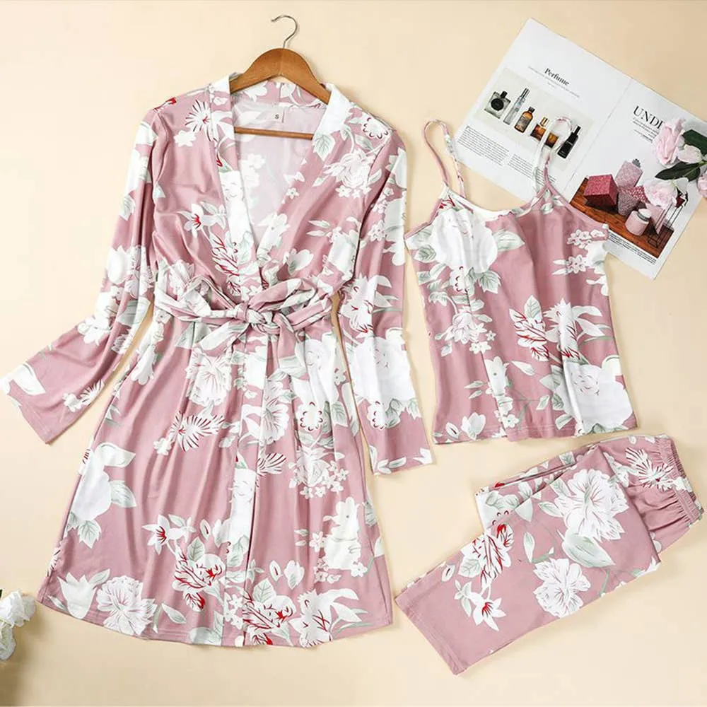 Soft Three Piece Pajama Set
