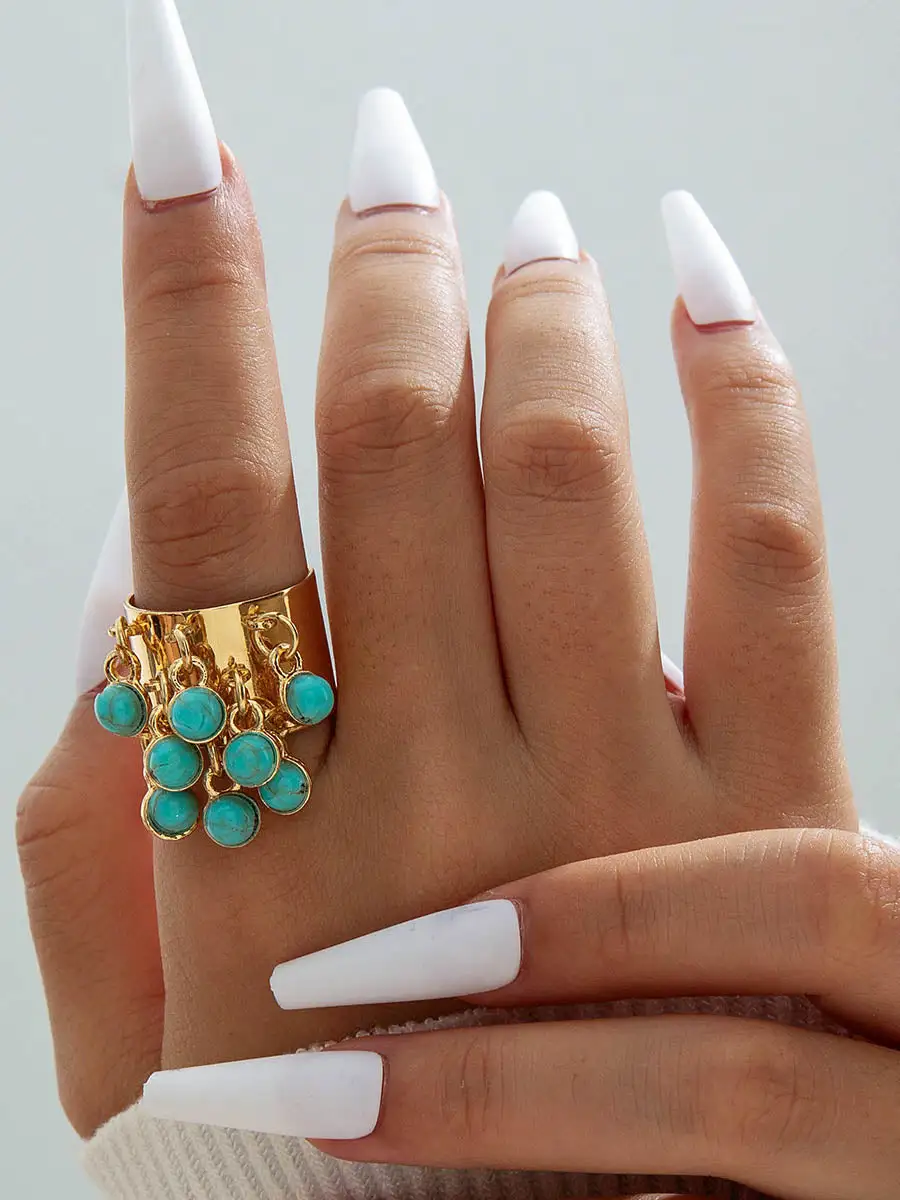 Geometric Alloy Casual Ring