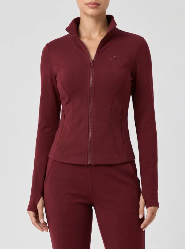 Women's Olive Green Full-Zip Jacket & Jogger Set