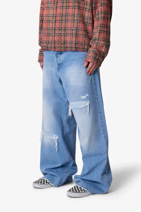 Everyday Patched Jeans