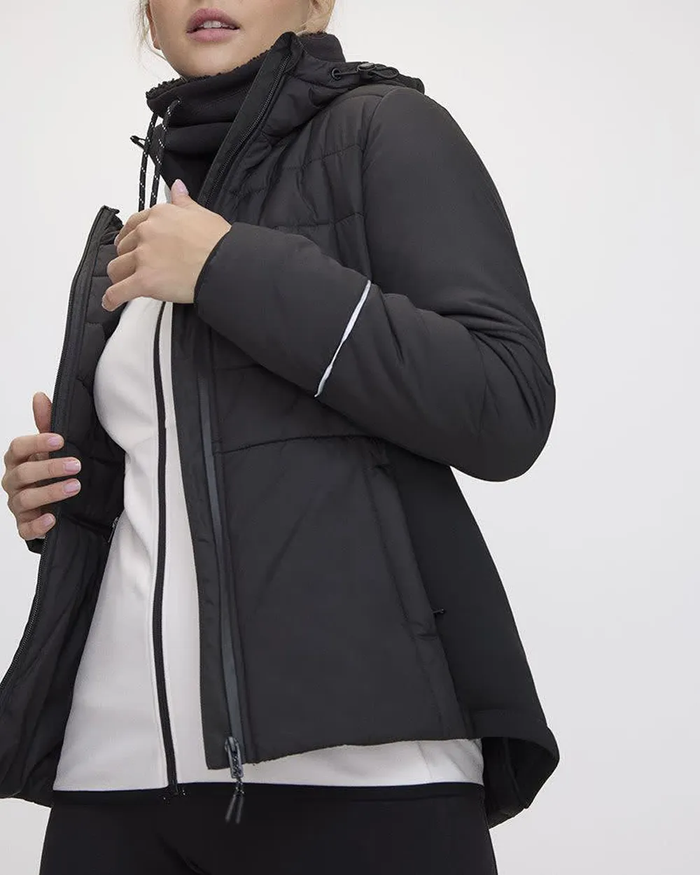Mix-Media Quilted Jacket 