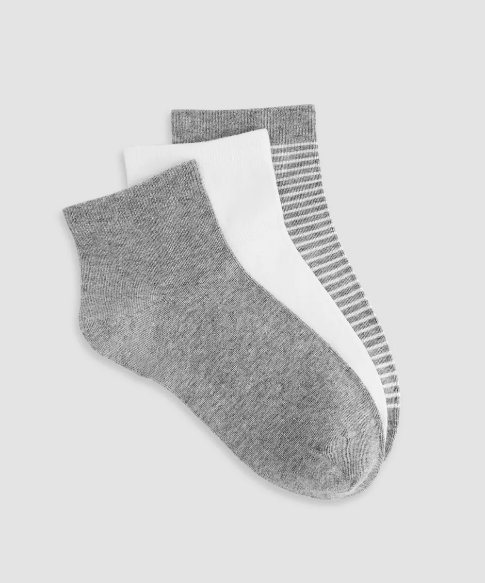 Casual Style Cotton Sock 3-Pack