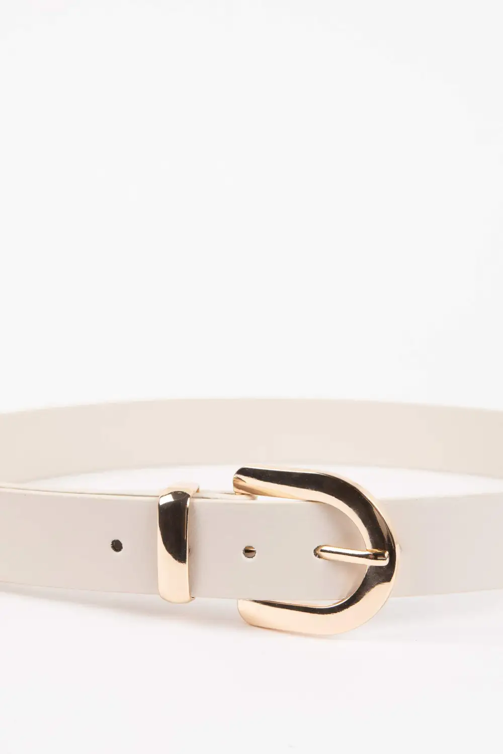 Ladies' Leather Denim Belt Black