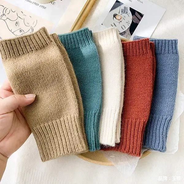 Women'S Knit Fingerless Gloves 87224550C