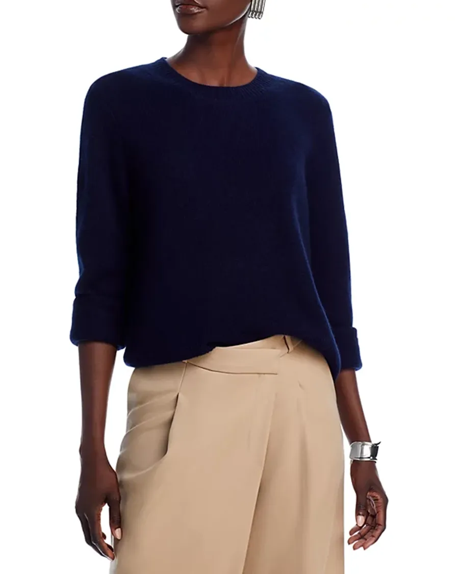 Cashmere Crewneck Long Sleeves Sweater