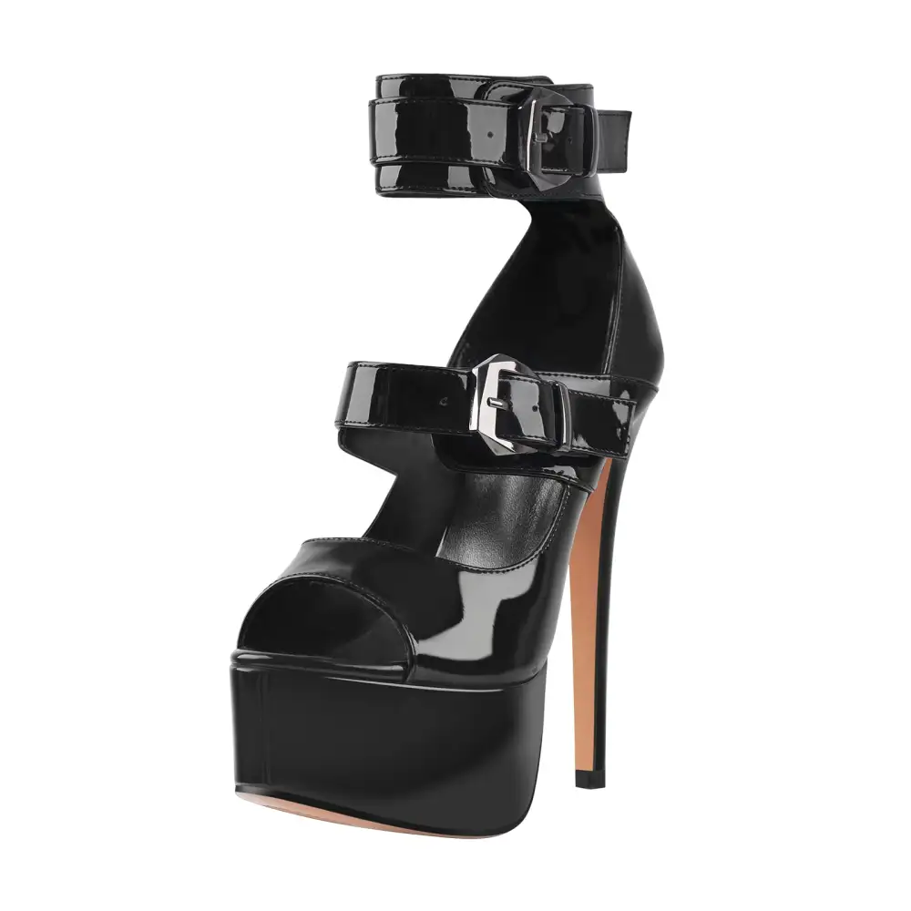 Peep Toe Platform Stiletto Sandals