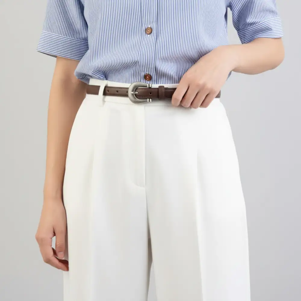 Everyday Skinny Belt with Buckle