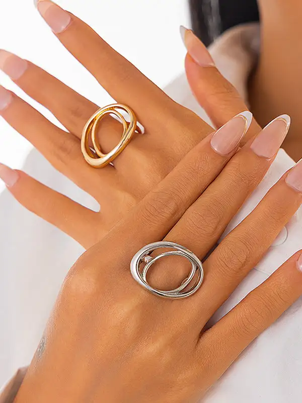 Geometric Casual Vintage Ring