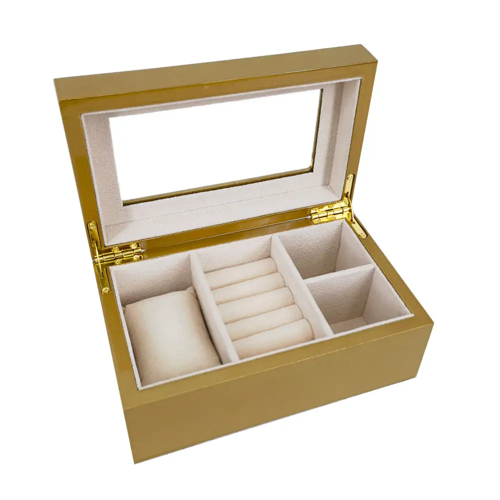 Drawer Glass Top Jewelry Box