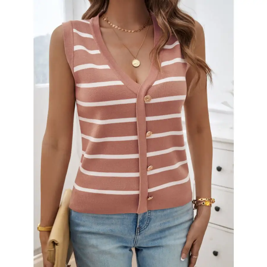 V Neck Knit Tank