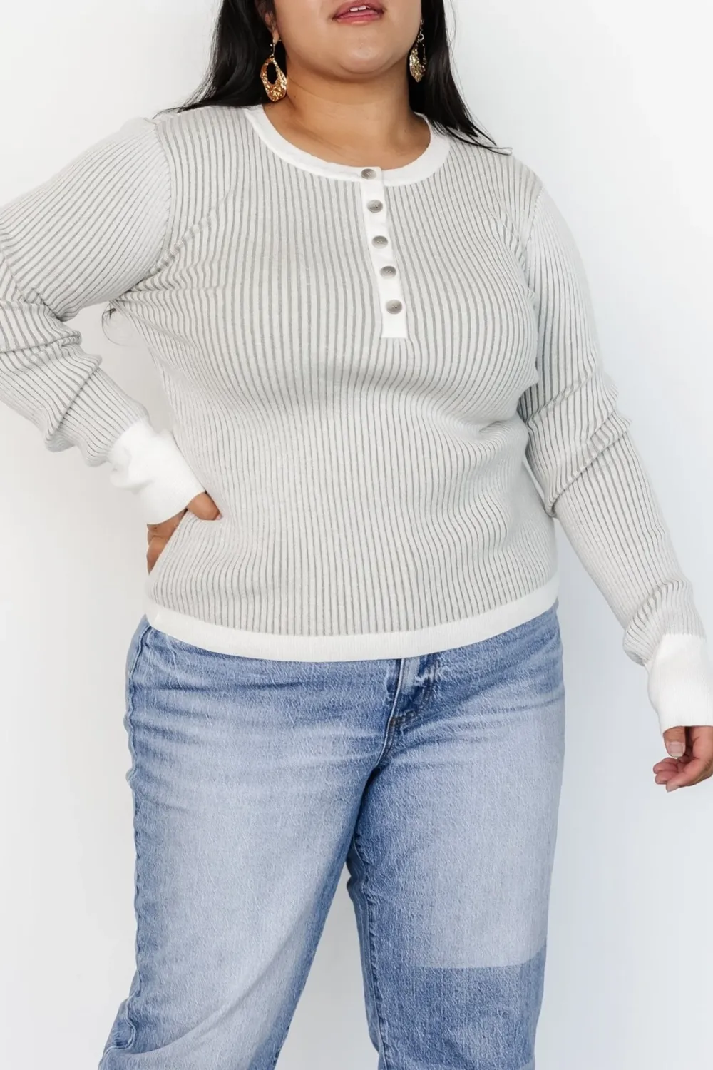 Minimalist Design Sense Gray Texture  Top