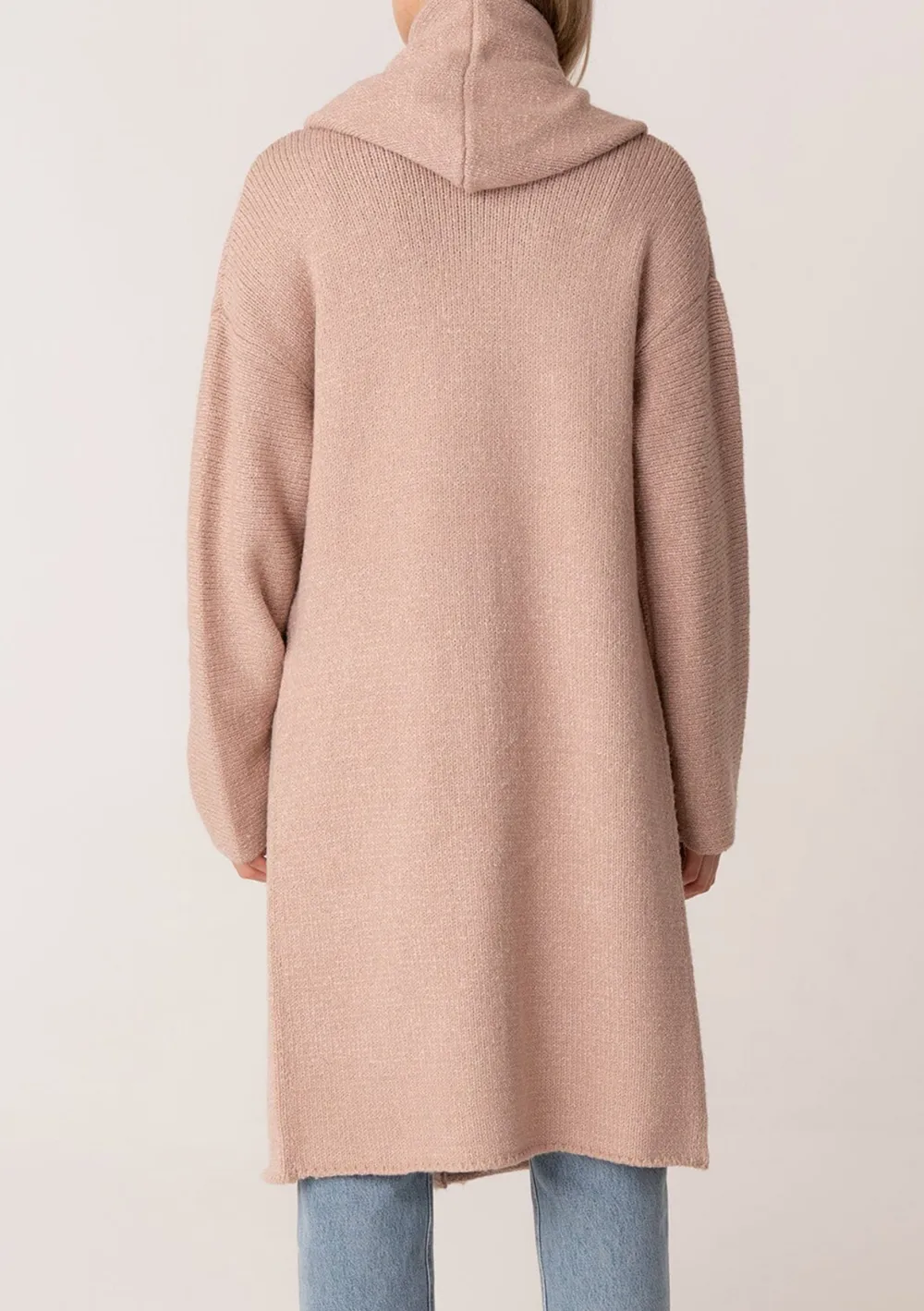 Open Front Hooded Coat