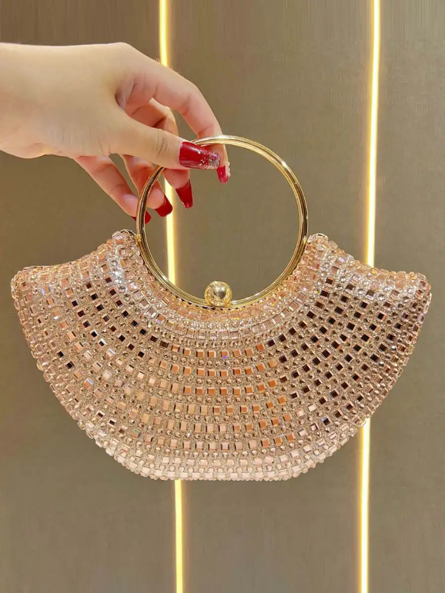 Chain Rhinestone Occasion Clutch Bag