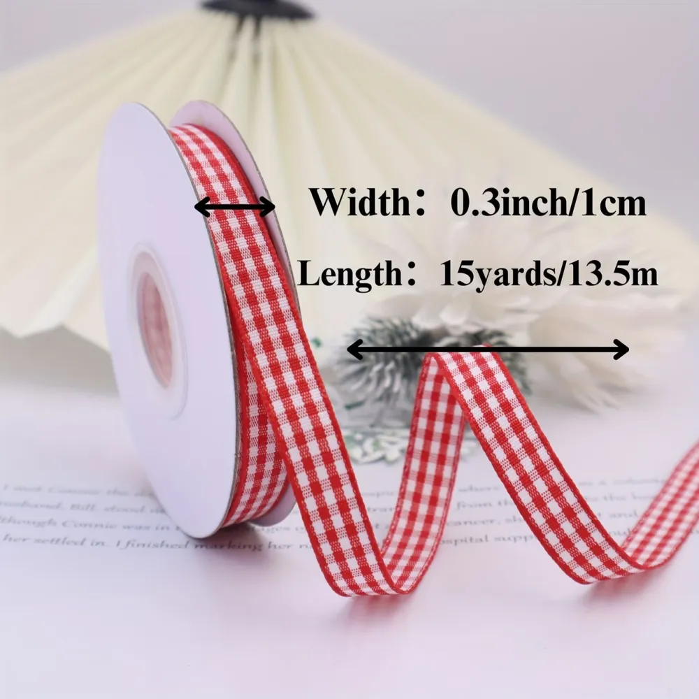Gingham Craft Ribbon