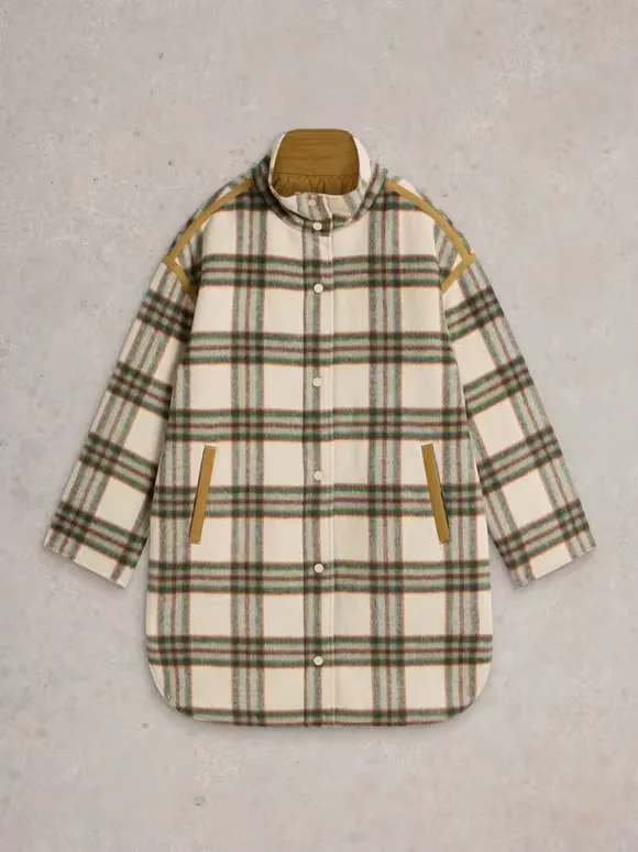 Reversible Check Coat