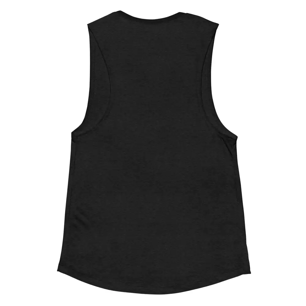 Graphic Ladies Muscle Tank Cat Tourist Tank Top
