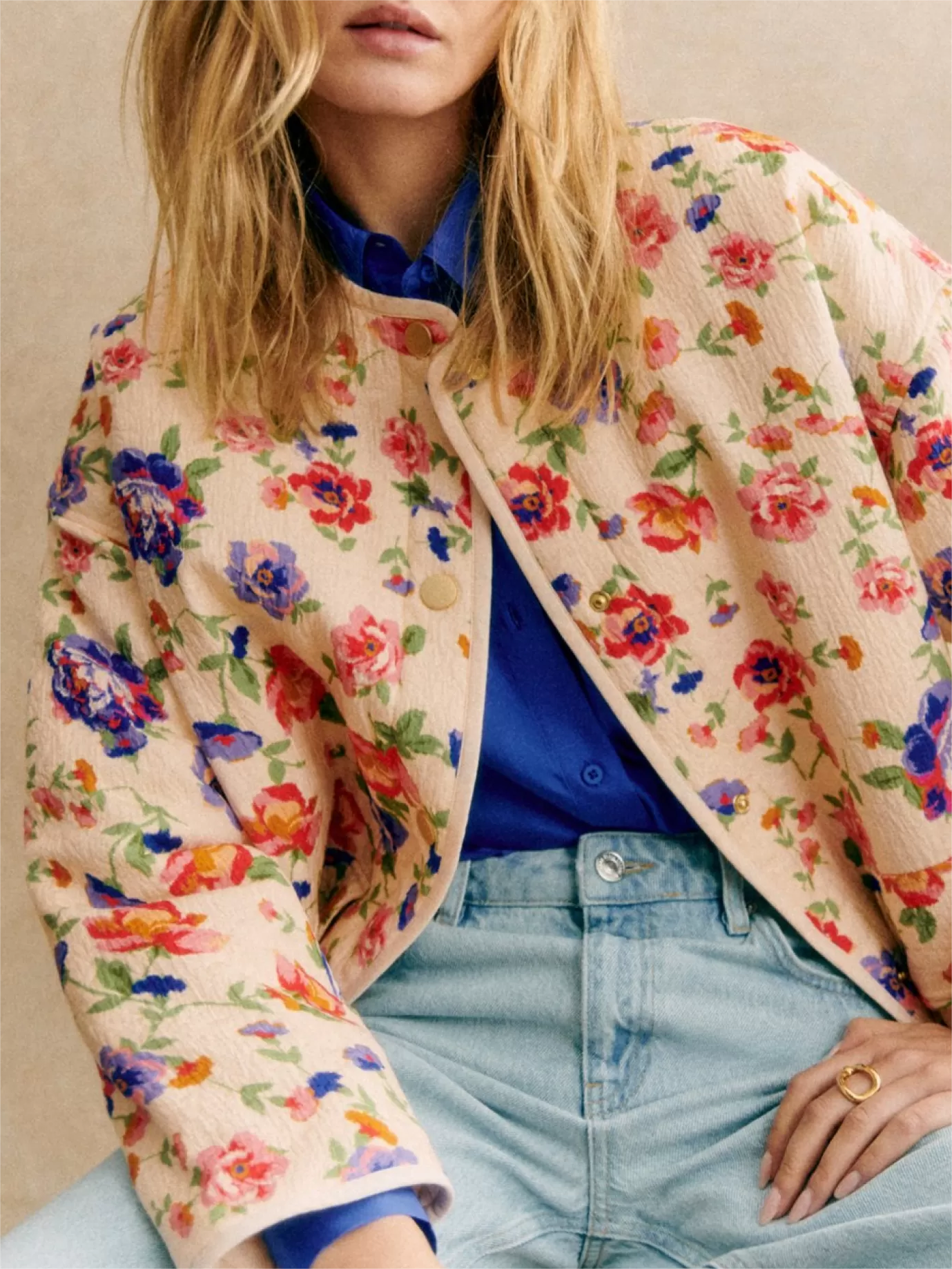 Floral Print Lightweight Jacket