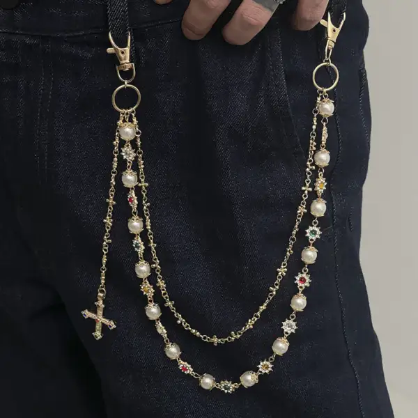 Pearl Detail Waist Chain